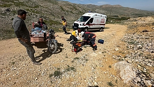 Akçadağ'da motosiklet kazası, 2 yaralı