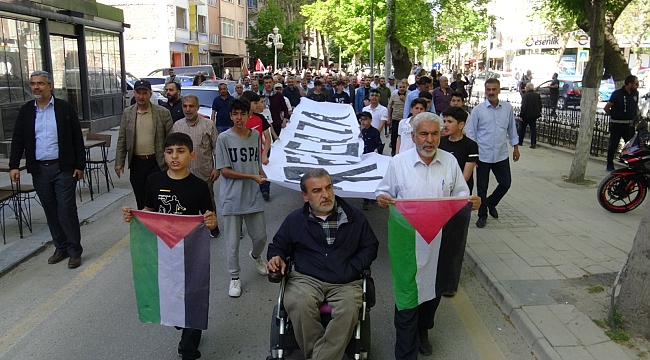Malatya'da Gazze için yürüyüş düzenlendi 