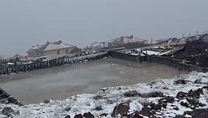 Malatya'da yüksek rakımlı bölgelerde kar yağışı etkili oldu 