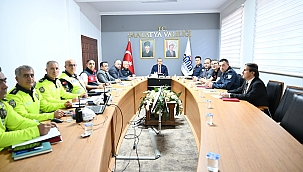 Trafik güvenliği toplantısı yapıldı