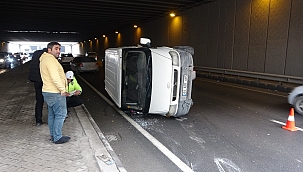 Alt geçitte kaza: 2 yaralı