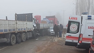 Doğanşehir'de zincirleme kaza 