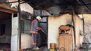 Malatya'da ev yangını 