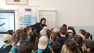 Öğrencilere çevre bilinci anlatıldı 