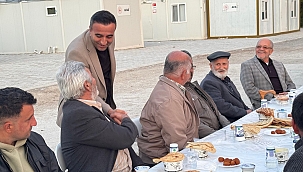 Başkan Ulutaş, depremzedelerle iftar yaptı