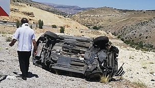 Otomobil takla attı: 1 ölü 2 yaralı