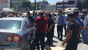 Otomobilin çarptığı yaya yaralandı