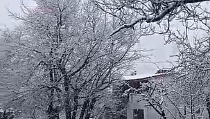 Akçadağ'da yoğun kar yağışı 