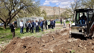 Esenbey'de sağlık ocağı için ilk kazma 