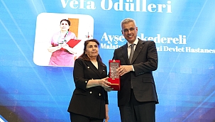 Malatya'dan hemşireye Bakanlık ödülü 