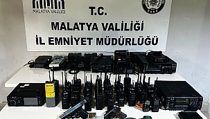 Malatya'da amatör telsiz operasyonu: 6 gözaltı 