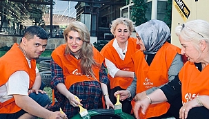 Ölmeztoprak, özel bireylerle geri dönüşüm etkinliğine katıldı