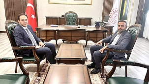 Akçadağ Belediye Başkanı Ulutaş'tan Kaymakam Tüzel'e hayırlı olsun ziyareti 