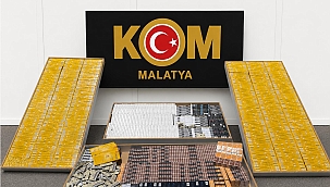 Malatya'da 7 bin 330 paket kaçak sigara ele geçirildi 