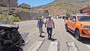 Malatya'da iki araç çarpıştı: 3 yaralı