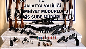 Malatya'da sosyal medyada silah teşhirine 56 gözaltı