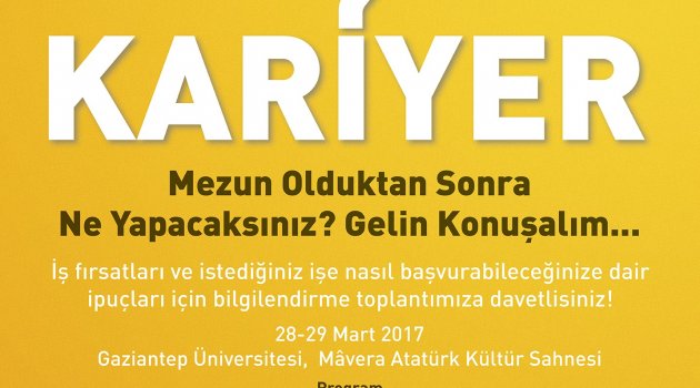 AB destekli Kariyer Rehberliği toplantıları Gaziantep'te yapılacak