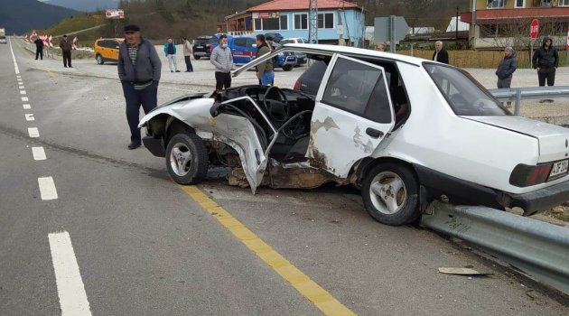Bartın'da trafik kazası: 1 yaralı