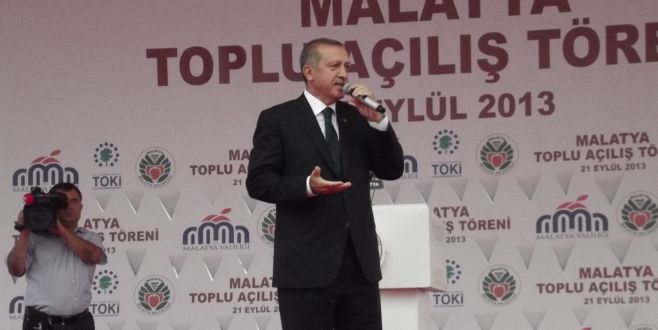 Başbakan Erdoğan, Malatyada Halka Hitap Etti