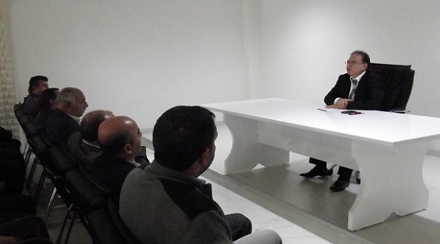 Başkan Kazgan Muhtarla Bir Araya Geldi