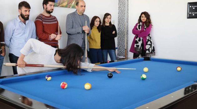 Bilardo turnuvası düzenlendi