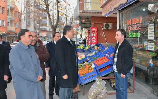 ÇAKIR, SİVAS CADDESİ ESNAFLARINI ZİYARET ETTİ !