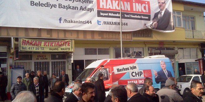 CHP, Akçadağ'da Seçim Bürosu Açtı !