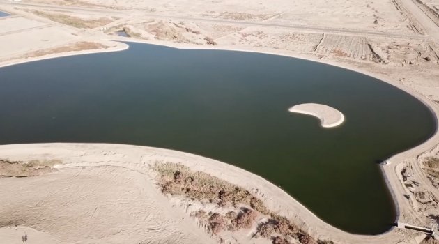 Çin'de yunus şeklinde baraj gölü
