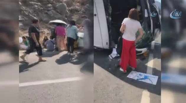 Çinli turistleri taşıyan tur otobüsü otomobil ile çarpıştı: 2 ölü, 31'i Çinli 33 yaralı
