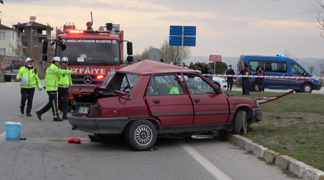 Denizli'de trafik kazası: 1 ölü 2 yaralı