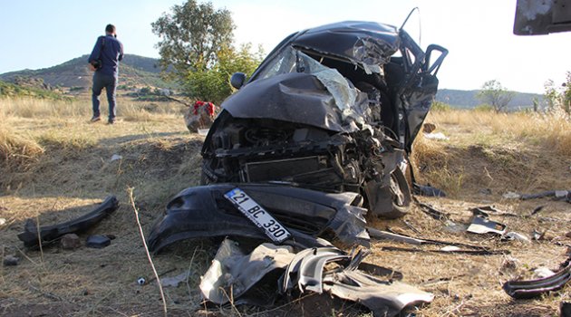 Diyarbakır'da bayram dönüşü feci kaza: 1 ölü 5 yaralı