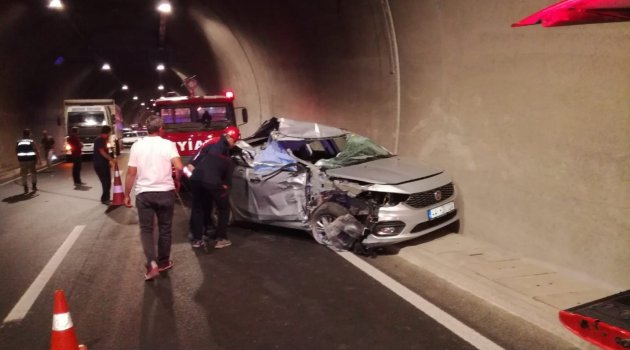 Erkenek Tüneli'nde kaza: 1 ölü 2 yaralı