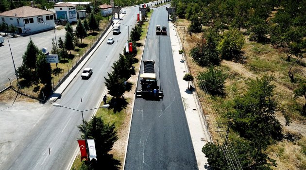Eski Malatya yolu asfaltlanıyor