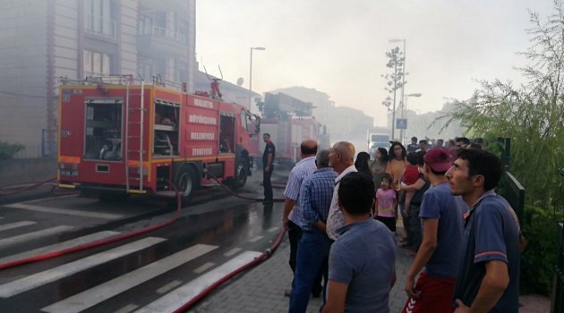 Ev yangını korkuttu