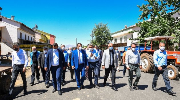 Gürkan yol çalışmalarını inceledi!