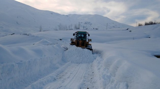 Hakkari'de 42 yerleşim yerinde karla mücadele sürüyor