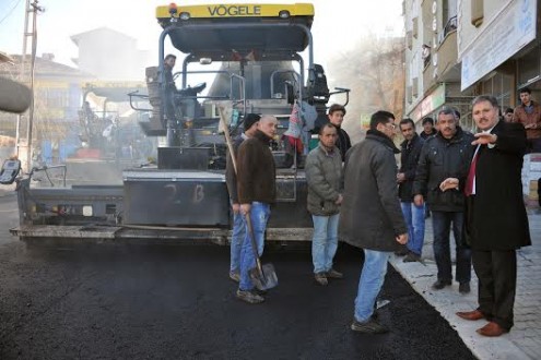 HANIMINÇİFTLİĞİ-TAŞTEPE YOLU ASFALTLANIYOR