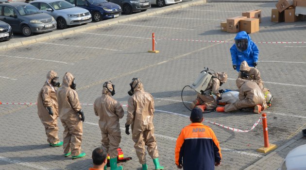 Hastanede tatbikat tam not aldı