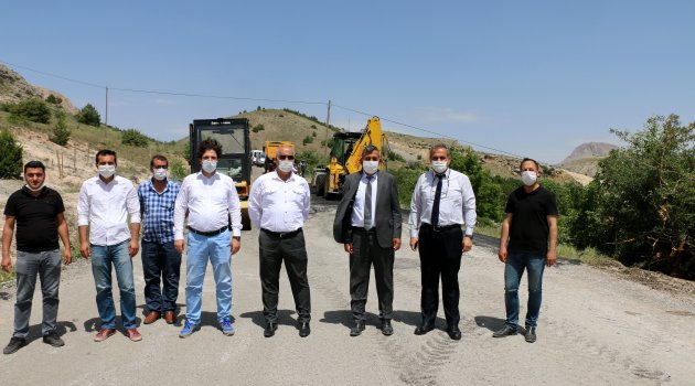 Hekimhan'da asfalt çalışmaları