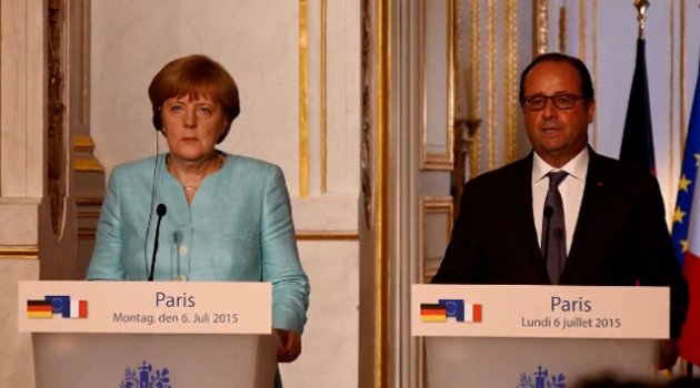 Hollande ve Merkel'den Yunanistan'a zeytin dalı