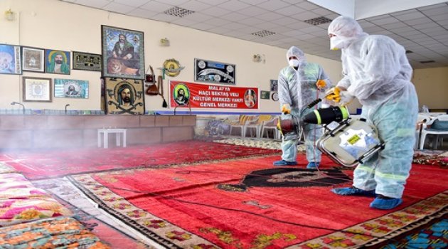 İbadethanelerde koronavirüs önlemi!