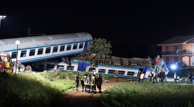 İtalya'da tren kazası: 2 ölü, 18 yaralı
