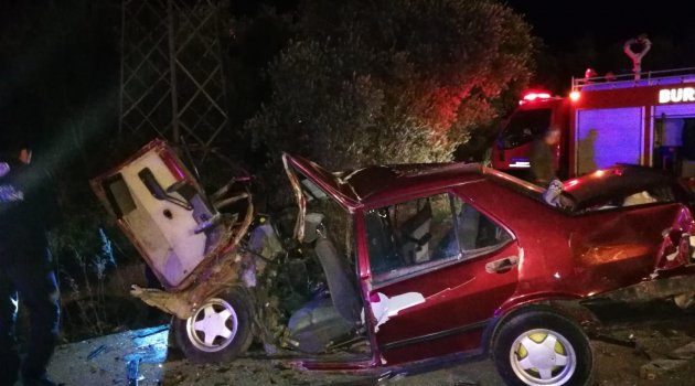 İznik'te feci kaza: 1 ölü 3 yaralı
