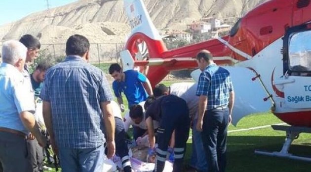 Kalp krizi geçiren Müftü hava ambulansı ile TÖTM'e kaldırıldı