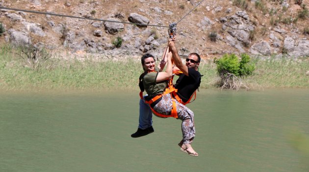 Kanyonda zipline ve tekne keyfi