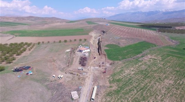 Kapıkaya Turgut Özal Barajı Sulaması projesinde sona doğru