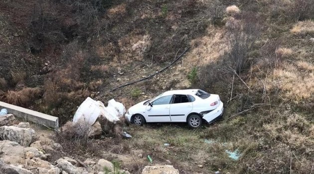 Karabük'te otomobil şarampole uçtu: 7 yaralı