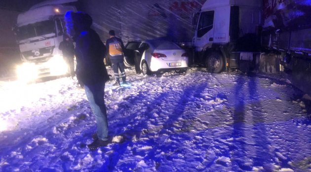 Kayseri'de zincirleme kaza: 1 yaralı