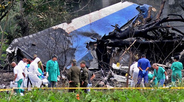 Küba'da düşen uçağın ikinci kara kutusu da bulundu