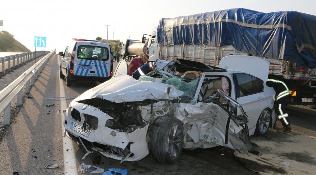 Kula'da trafik kazası: 1 ölü, 3 yaralı